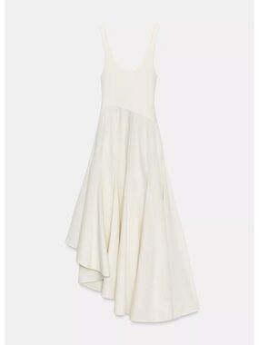 Zara COMBINATION GODET DRESS